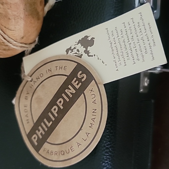 Handcrafted Boho Wood Chain Home Decor - Picture 3 of 5